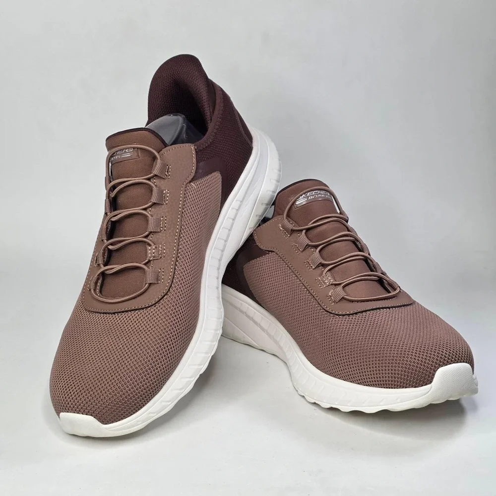 Skechers BOBS Sport Squad Chaos Sneakers Men's 11 Chocolate Brown Slip-Ins Shoes